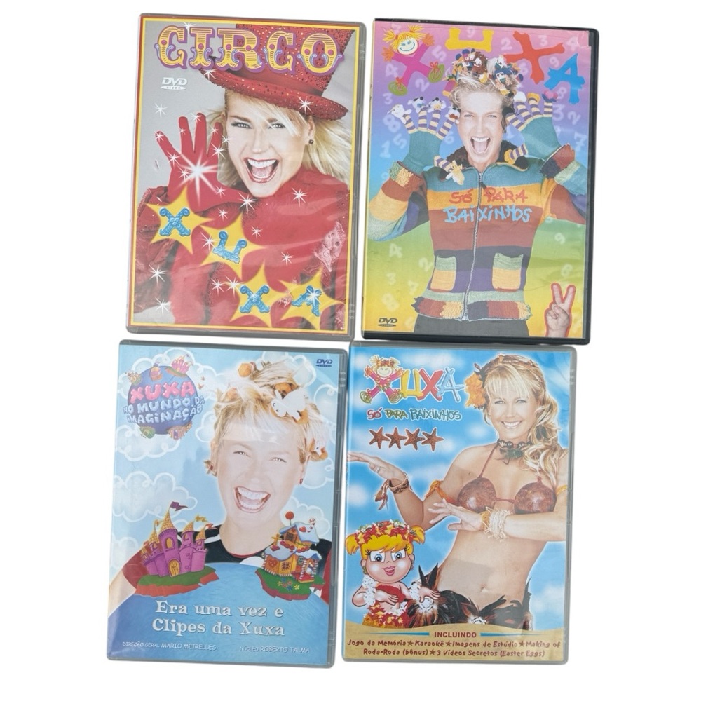 Xuxa Brazilian kids programs set of 4 dvds